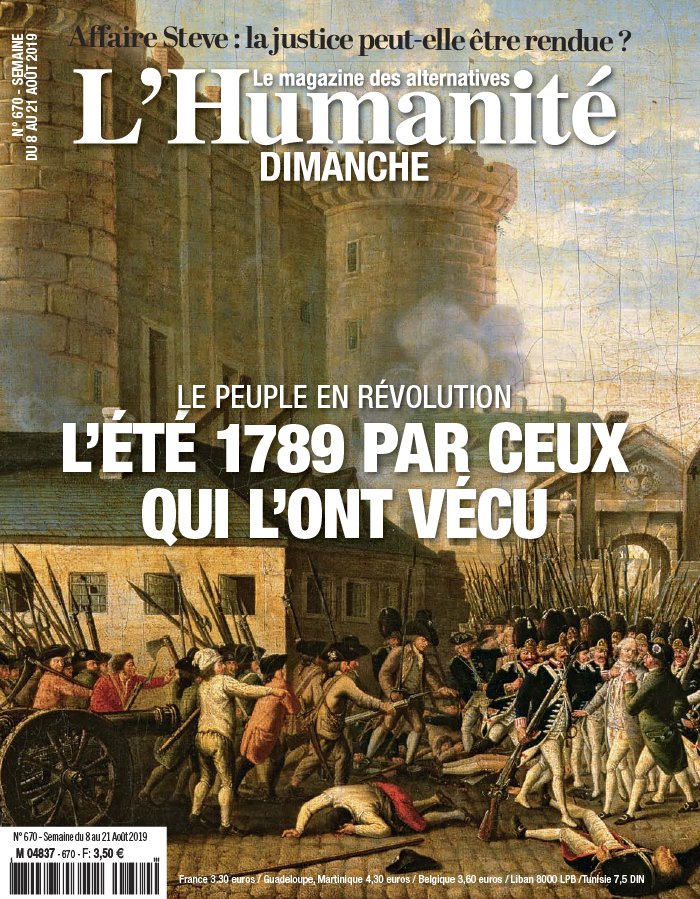 L'Humanité Dimanche 08 août 2019 Abonnement L’Huma Dimanche Pas Cher avec le BOUQUET INFO ePresse.fr