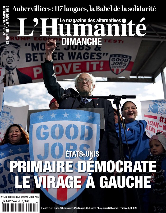 L'Humanité Dimanche 28 février 2019 L'Humanité Dimanche N°648 du 28 février 2019 à télécharger sur iPad