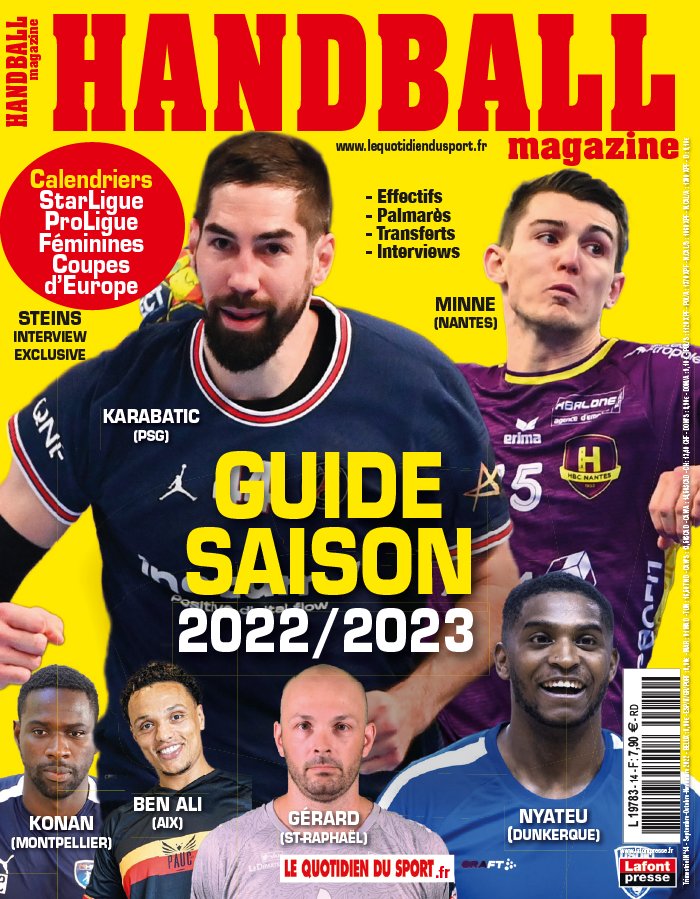 Handball magazine N°14 du 24 août 2022 à télécharger sur iPad