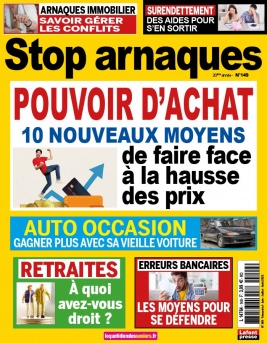 Stop arnaques 31 mai 2023