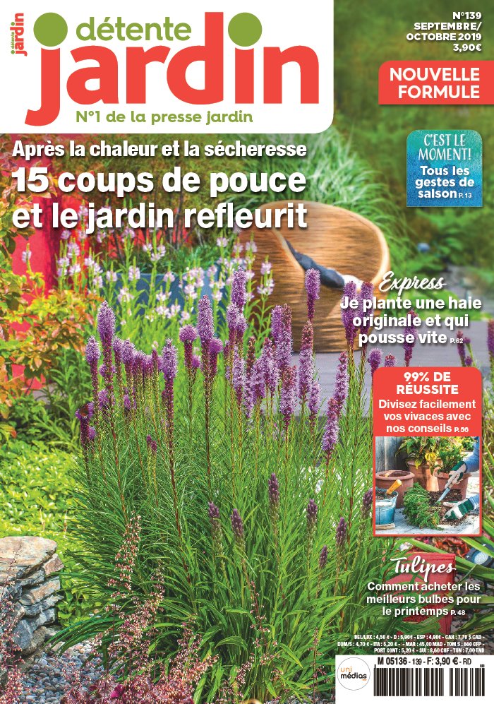 Détente Jardin 08 août 2019 Abonnement Détente Jardin Pas Cher avec le BOUQUET ePresse.fr