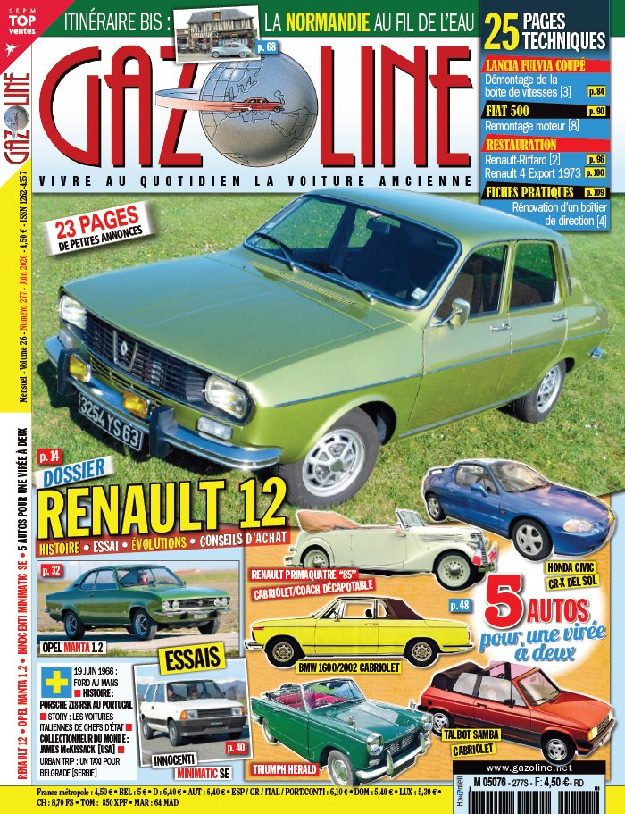 Gazoline 25 mai 2020 Abonnement Gazoline Pas Cher avec le BOUQUET ePresse.fr