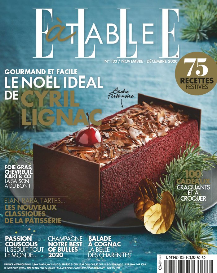 Elle à Table 18 novembre 2020 Abonnement à ELLE à Table Pas Cher avec le BOUQUET ePresse.fr