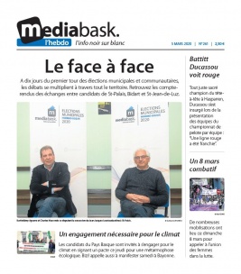 Mediabask N°261 du 05 mars 2020 à télécharger sur iPad