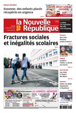 Lisez La Nouvelle République - Deux-Sèvres du 08 décembre 2022 sur ePresse.fr