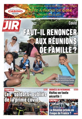 Journal de l'île de la Réunion N°23220 du 17 septembre 2020 à télécharger sur iPad