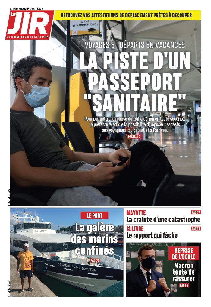 Journal de l'île de la Réunion N°23087 du 06 mai 2020 à télécharger sur ...