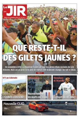 Journal de l'île de la Réunion N°22913 du 12 novembre 2019 à télécharger sur iPad