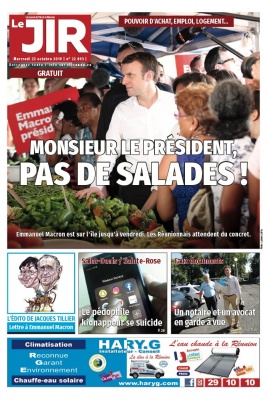 Journal de l'île de la Réunion N°22893 du 23 octobre 2019 à télécharger sur iPad