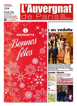 L'Auvergnat de Paris N°961 du 21 décembre 2017 à télécharger sur iPad