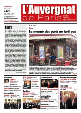 L'Auvergnat de Paris N°925 du 13 avril 2017 à télécharger sur iPad