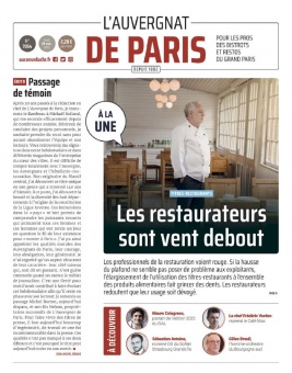L'Auvergnat de Paris N°1210 du 29 septembre 2022 à télécharger sur iPad