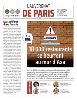 L'Auvergnat de Paris N°1108 du 15 octobre 2020 à télécharger sur iPad