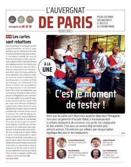 L'Auvergnat de Paris N°1091 du 18 juin 2020 à télécharger sur iPad