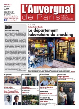 L'Auvergnat de Paris N°1033 du 08 mai 2019 à télécharger sur iPad
