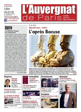 L'Auvergnat de Paris N°1018 du 24 janvier 2019 à télécharger sur iPad