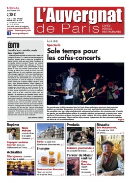 L'Auvergnat de Paris N°1016 du 10 janvier 2019 à télécharger sur iPad