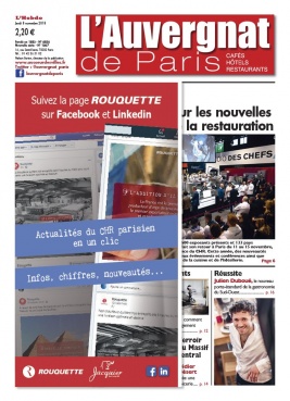 L'Auvergnat de Paris N°1007 du 08 novembre 2018 à télécharger sur iPad