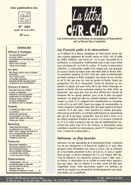 La Lettre CHR-CHD 19 avril 2021 La Lettre CHR-CHD du 19 avril 2021