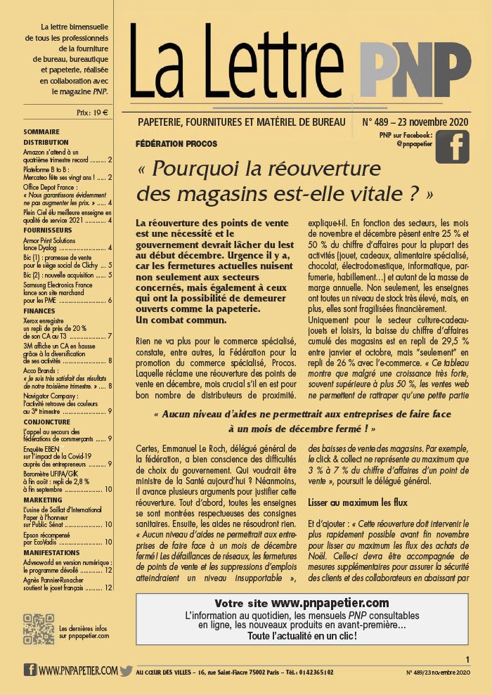La Lettre PNP 23 novembre 2020 La Lettre PNP du 23 novembre 2020