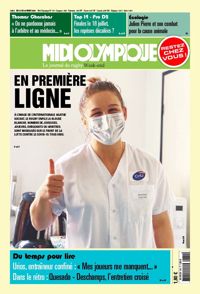 Midi Olympique Vert 27 mars 2020 Abonnement Midi Olympique Pas Cher avec le BOUQUET SPORT ePresse.fr