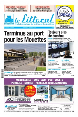 Le Littoral de la Charente Maritime N°5809 du 26 mars 2021 à télécharger sur iPad