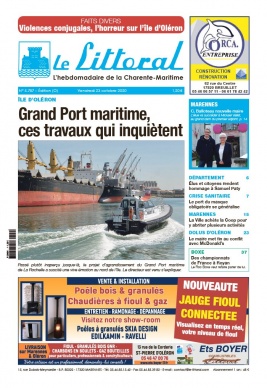 Le Littoral de la Charente Maritime N°5787 du 23 octobre 2020 à télécharger sur iPad