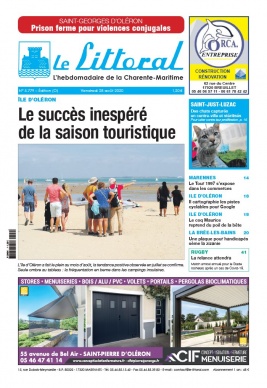 Le Littoral de la Charente Maritime N°5779 du 28 août 2020 à télécharger sur iPad