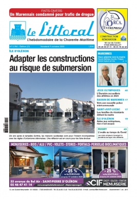 Le Littoral de la Charente Maritime N°5785 du 09 octobre 2020 à télécharger sur iPad