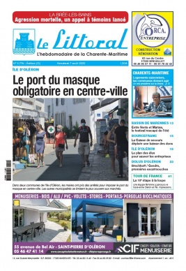 Le Littoral de la Charente Maritime N°5776 du 07 août 2020 à télécharger sur iPad