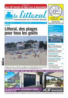 Le Littoral de la Charente Maritime N°5774 du 24 juillet 2020 à télécharger sur iPad