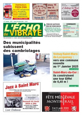 Lisez L'Echo de Vibraye du 25 juillet 2024 sur ePresse.fr