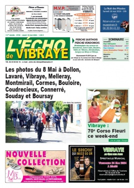 Lisez L'Echo de Vibraye du 16 mai 2024 sur ePresse.fr