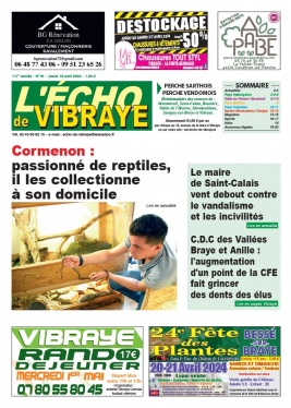 Lisez L'Echo de Vibraye du 18 avril 2024 sur ePresse.fr