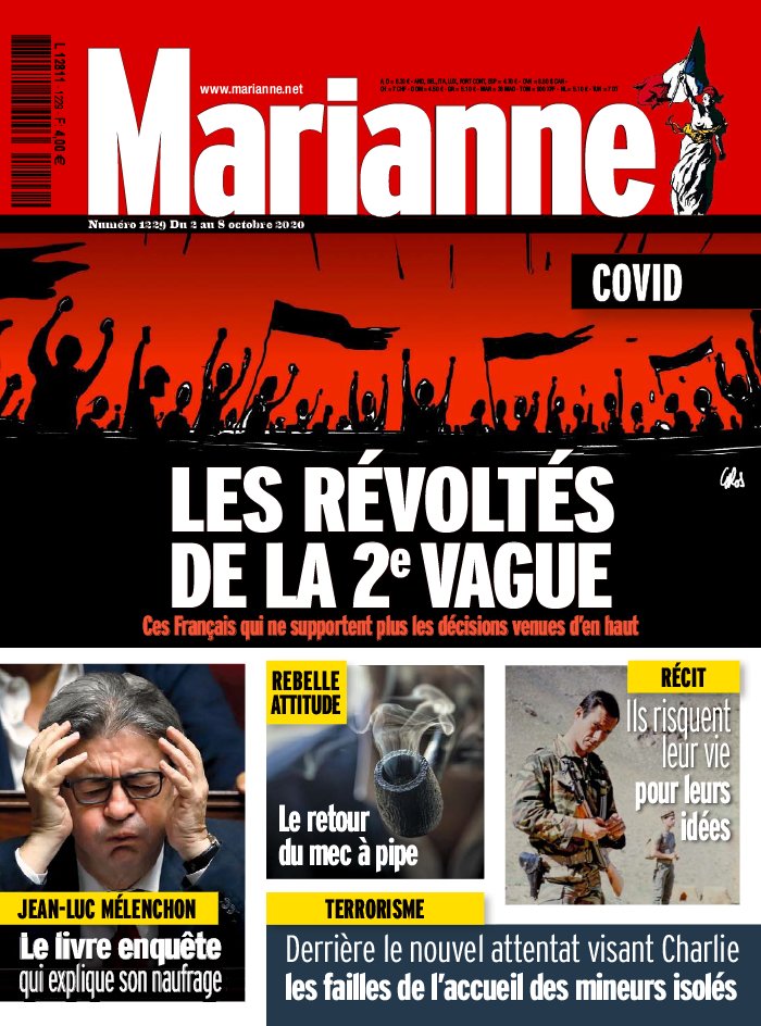 Marianne 02 octobre 2020 Marianne N°1229 du 02 octobre 2020 à télécharger sur iPad