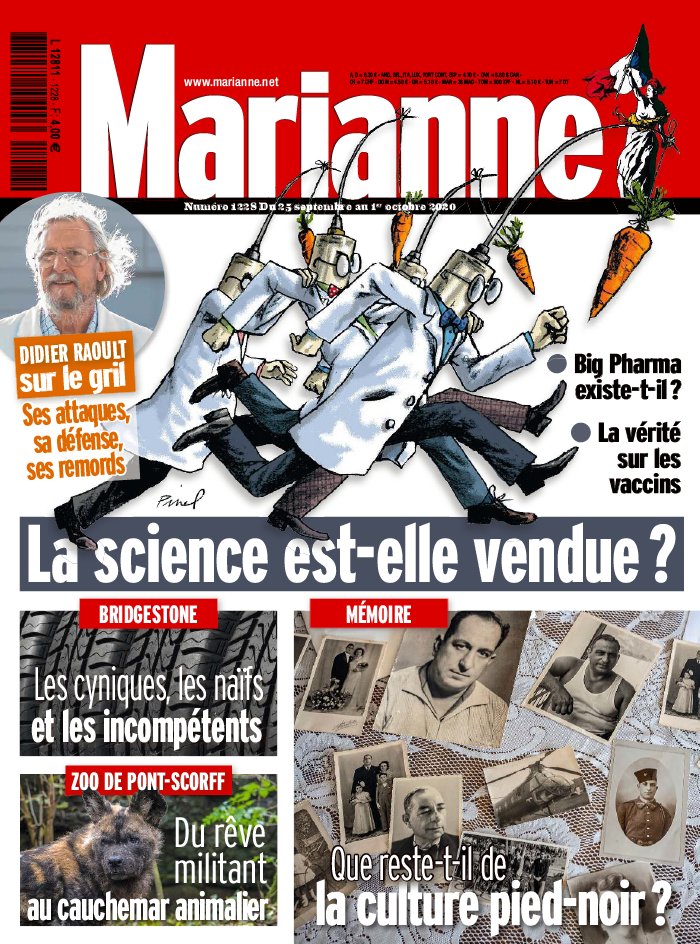 Marianne 25 septembre 2020 Abonnement à Marianne Pas Cher avec le BOUQUET INFO ePresse.fr