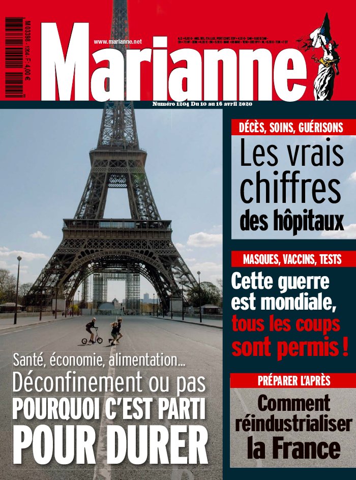 Marianne 10 avril 2020 Marianne N°1204 du 10 avril 2020 à télécharger sur iPad