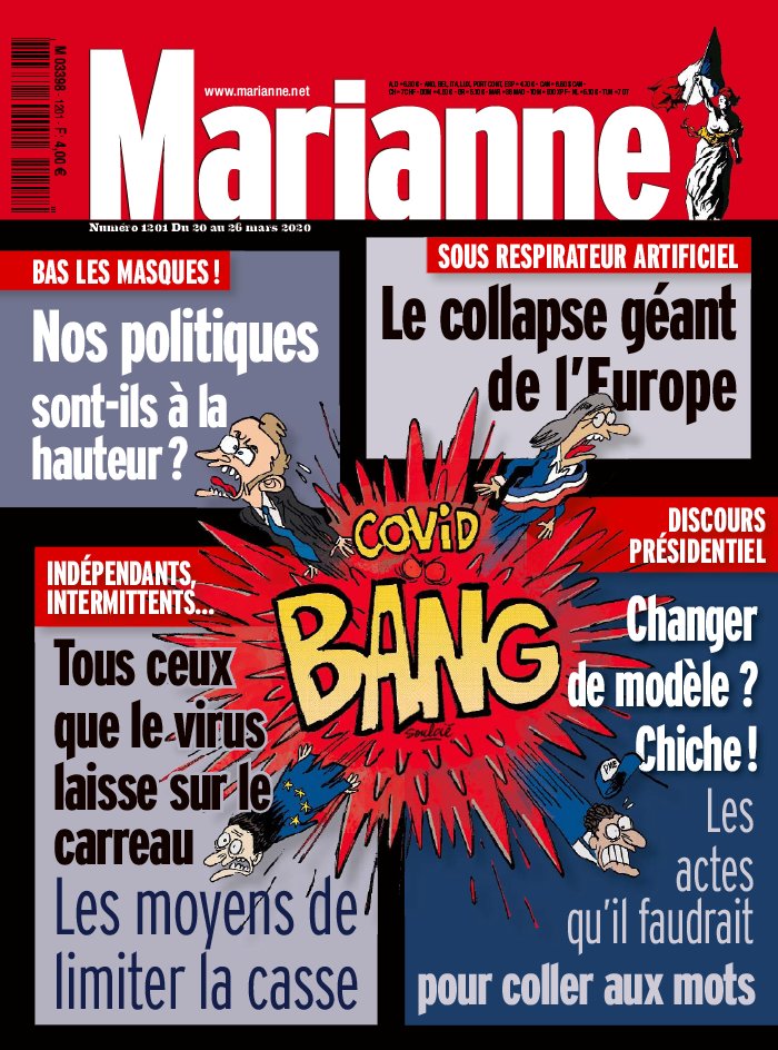 Marianne 20 mars 2020 Marianne N°1201 du 20 mars 2020 à télécharger sur iPad