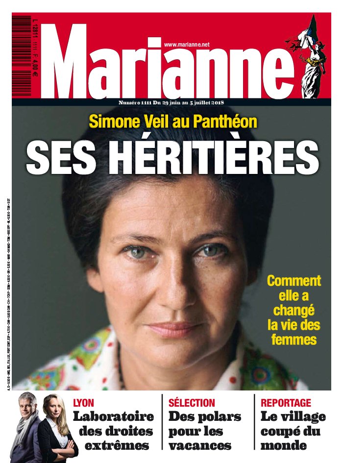 Marianne N°1111 du 28 juin 2018 à télécharger sur iPad