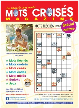 Mots croisés Magazine N°2922 du 03 septembre 2020 à télécharger sur iPad