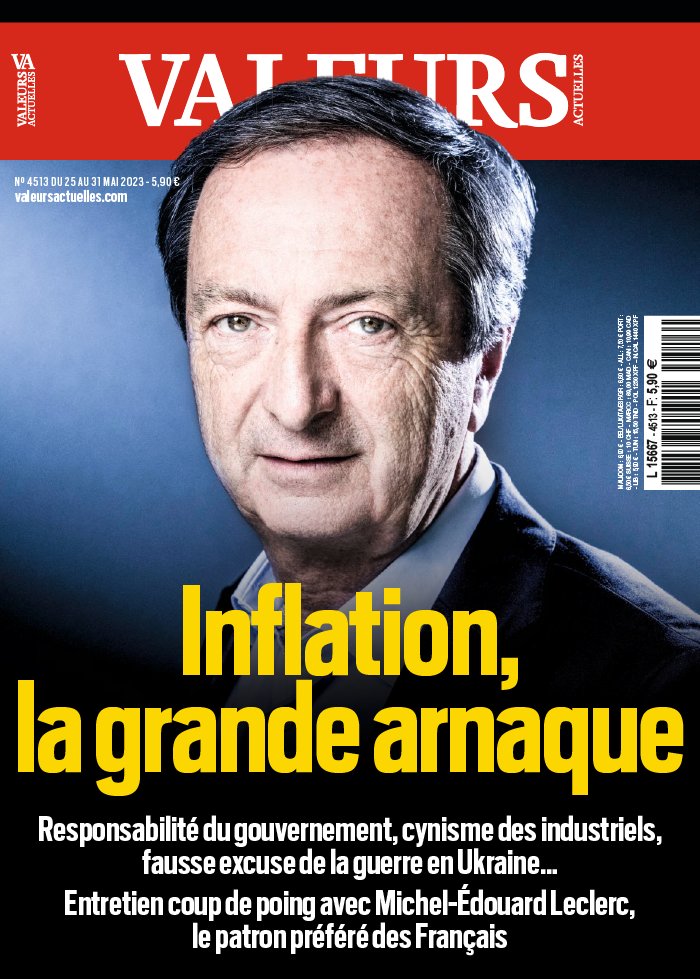 Valeurs actuelles N°4513 du 25 mai 2023 à télécharger sur iPad