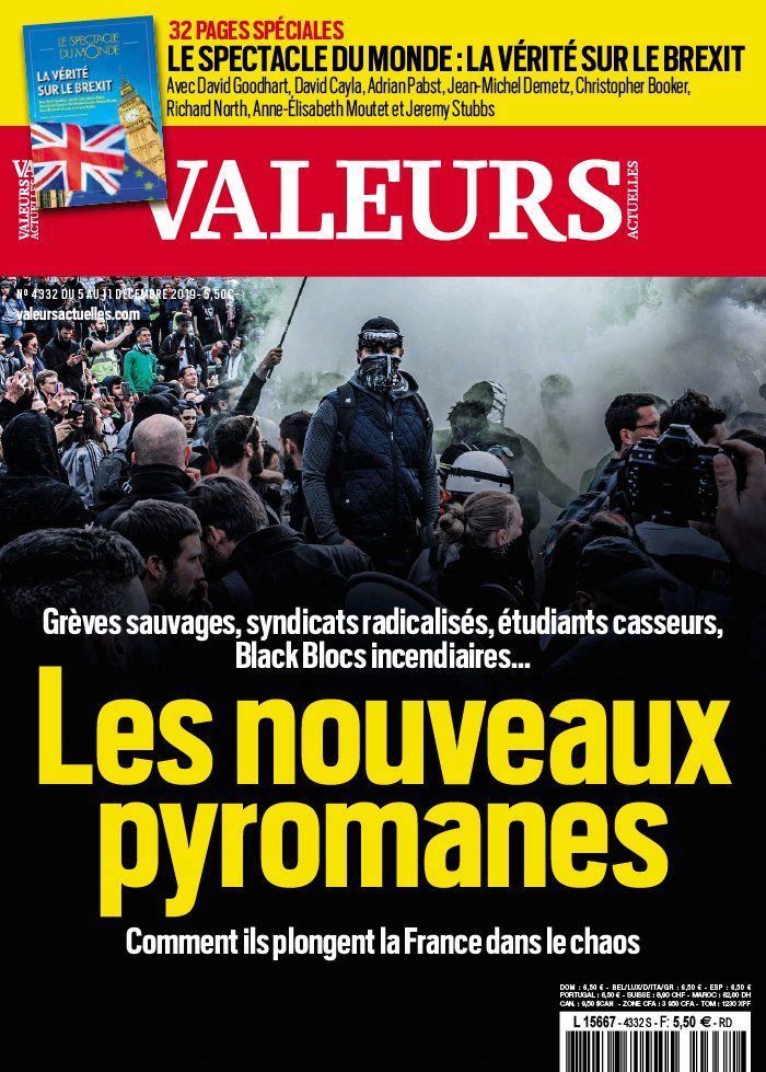 Valeurs Actuelles 04 décembre 2019 Abonnement Valeurs Actuelles Pas Cher avec le BOUQUET ePresse.fr