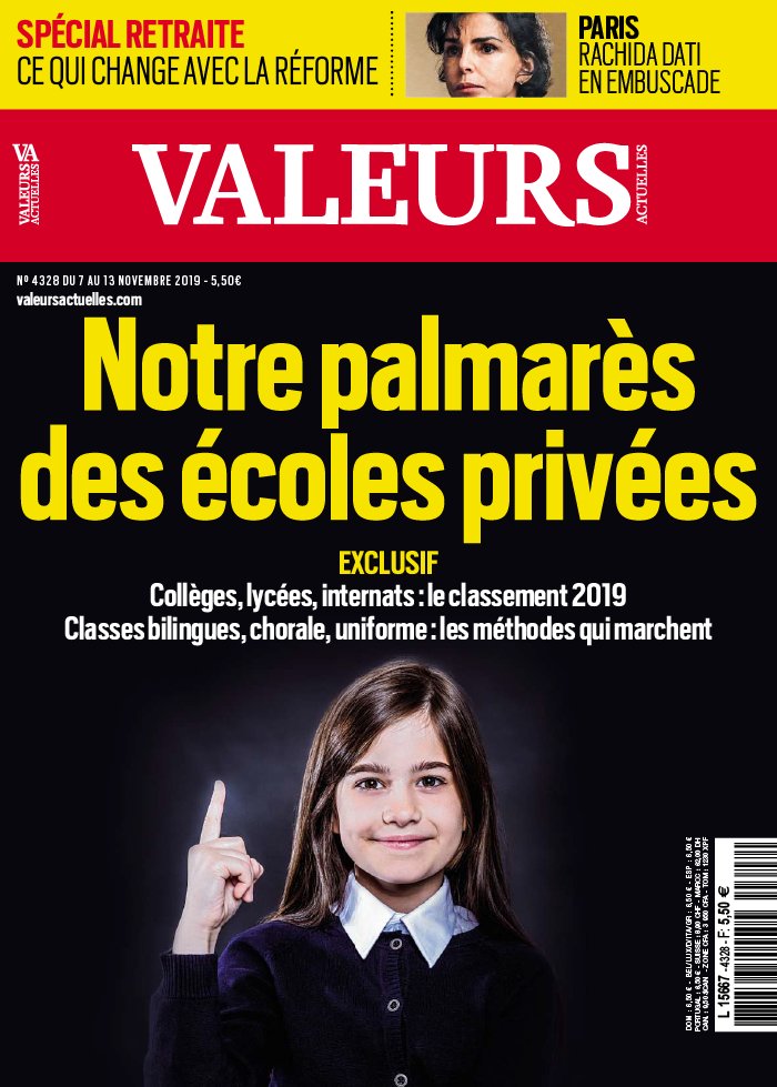 Valeurs Actuelles 07 novembre 2019 Valeurs Actuelles N°4328 du 07 novembre 2019 à télécharger sur iPad
