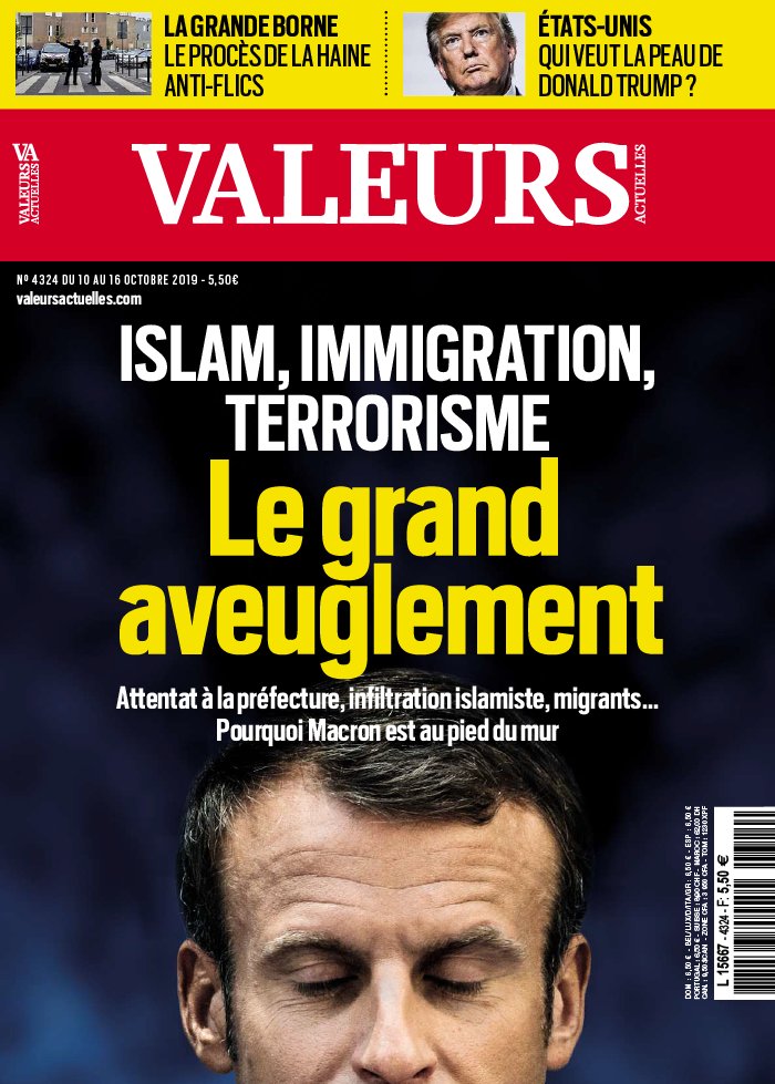 Valeurs Actuelles 10 octobre 2019 Abonnement Valeurs Actuelles Pas Cher avec le BOUQUET ePresse.fr