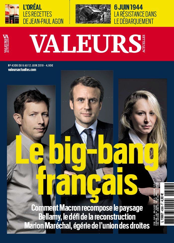Valeurs Actuelles 06 juin 2019 Valeurs Actuelles N°4306 du 06 juin 2019 à télécharger sur iPad