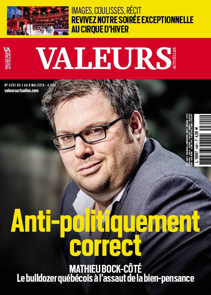 Valeurs Actuelles 02 mai 2019 Valeurs Actuelles N°4301 du 02 mai 2019 à télécharger sur iPad