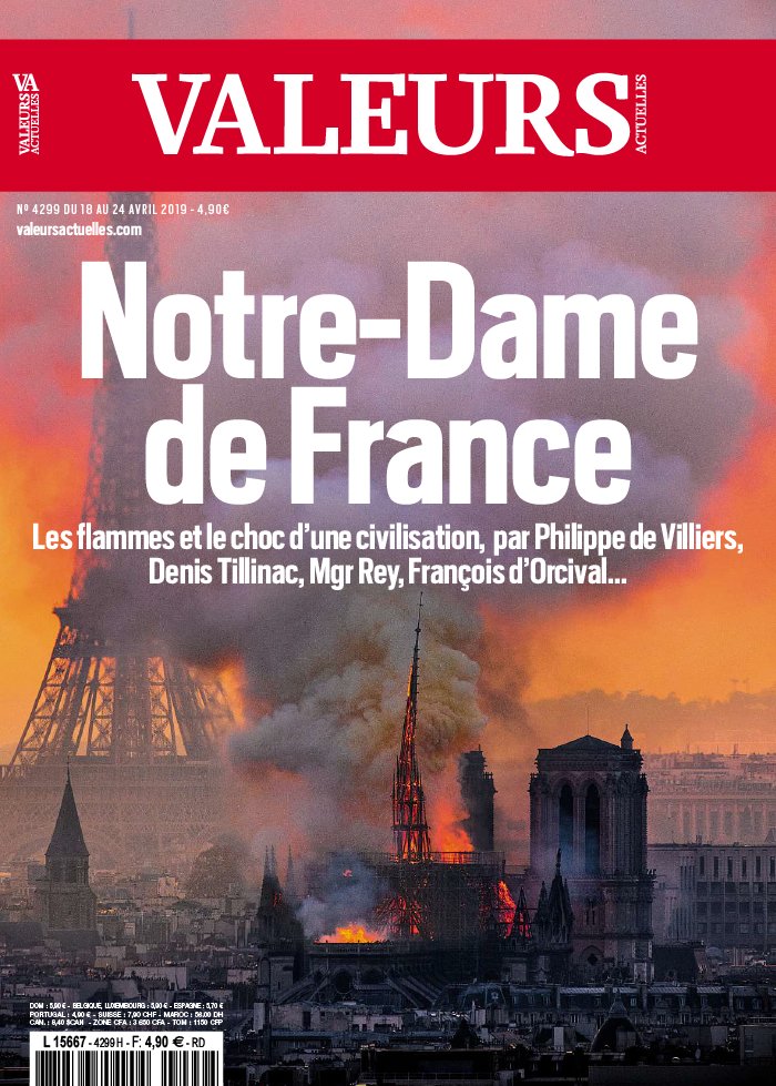 Valeurs Actuelles 18 avril 2019 Valeurs Actuelles N°4299 du 18 avril 2019 à télécharger sur iPad
