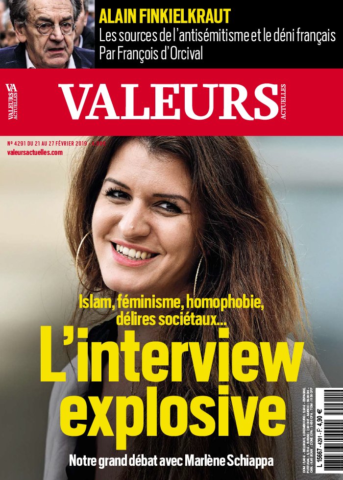 Valeurs Actuelles 21 février 2019 Valeurs Actuelles N°4291 du 21 février 2019 à télécharger sur iPad
