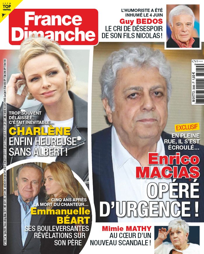 France Dimanche 05 juin 2020 Abonnement France Dimanche Pas Cher avec le BOUQUET ePresse.fr