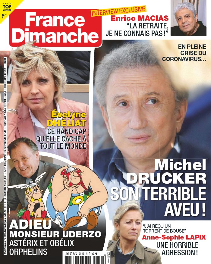 France Dimanche 27 mars 2020 Abonnement France Dimanche Pas Cher avec le BOUQUET ePresse.fr